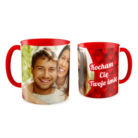 FOTO Kubek czerwony 330ml MIŁOSNY